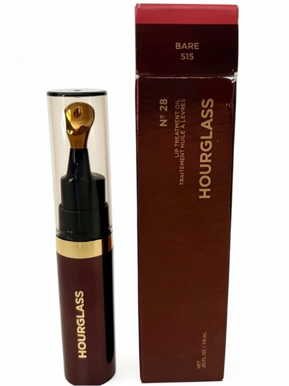 New in box HOURGLASS No 28 Lip Oil in BARE